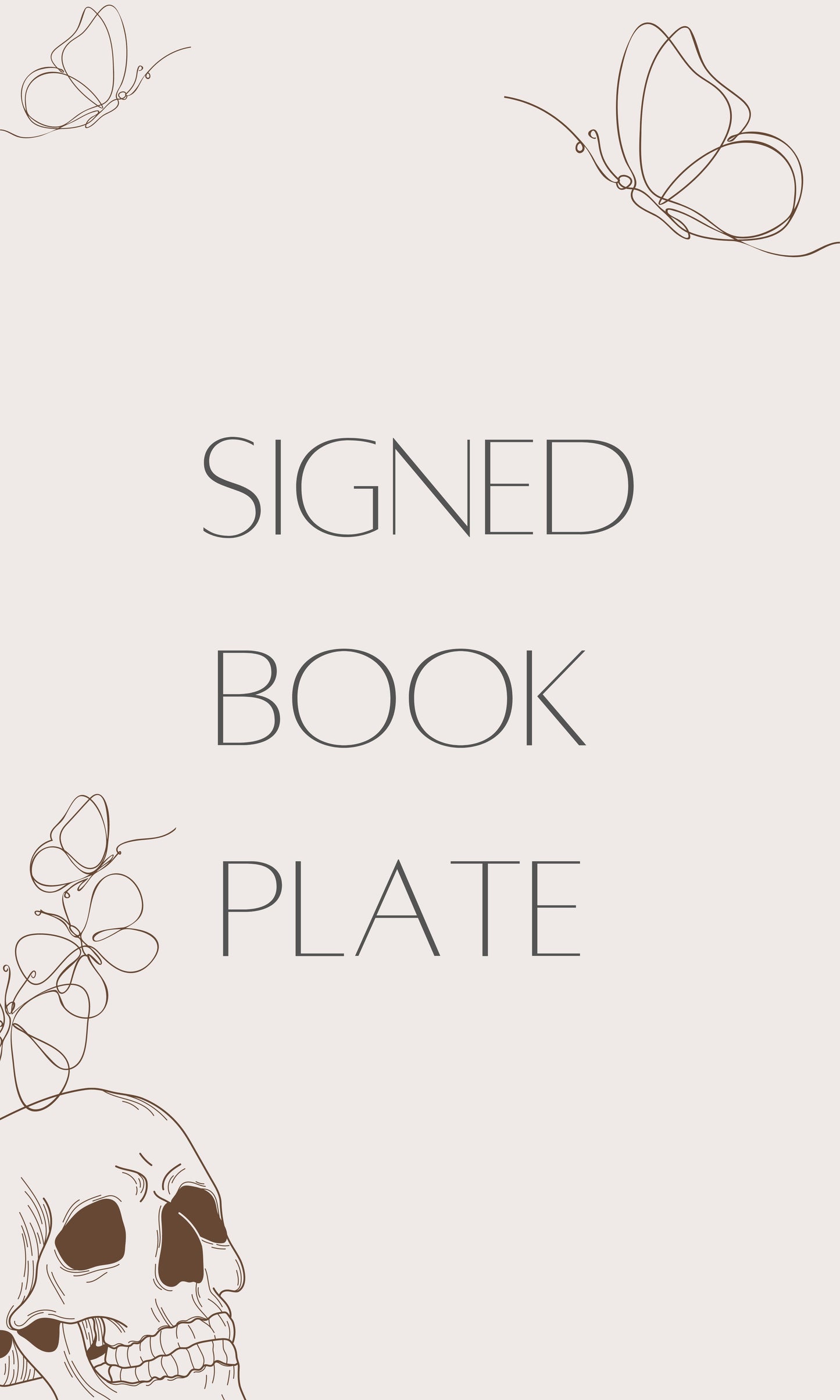 Signed Book Plate